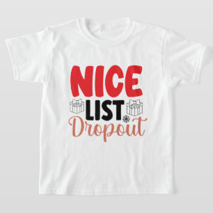 leuk kerstfeest op een mooie lijst t-shirt