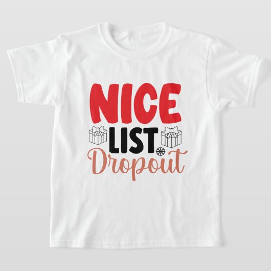 leuk kerstfeest op een mooie lijst t-shirt (Laagn)