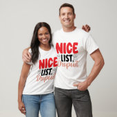 leuk kerstfeest op een mooie lijst t-shirt (Unisex)