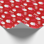 Leuk kerstfeest rood cadeau cadeaupapier (Hoek)