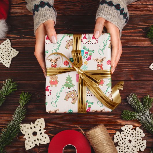 LEUK KERSTFEESTELIJK JOY CADEAU INPAKPAPIER