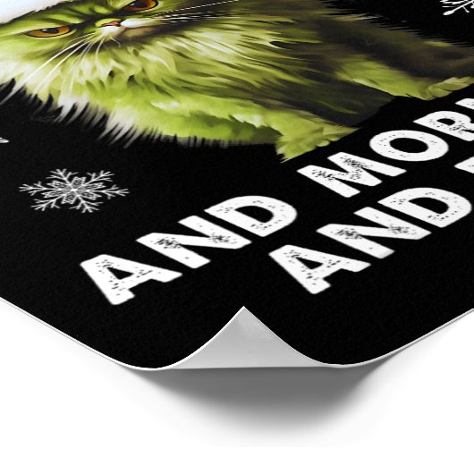 Leuk Kerstkostuum - Ik haat ochtendmensen - ca Poster (Hoek)