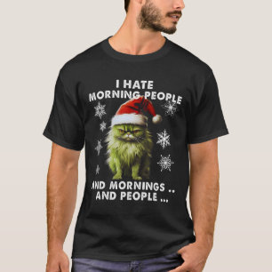 Leuk Kerstkostuum - Ik haat ochtendmensen - ca T-shirt