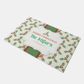 LEUK! Kerstmis Mat - gepersonaliseerd -Naam toevoe (Schuin)