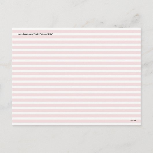 Leuk Kerstmis nautische rode witte strepen patroon Feestdagenkaart (Achterkant)