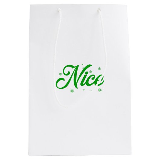 Leuk kerstpaar medium cadeauzakje (Voorkant)