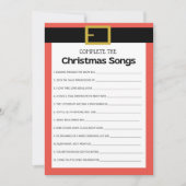 Leuk kerstspel - niet bewerkbaar - kaart (Voorkant)