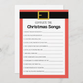 Leuk kerstspel - niet bewerkbaar - kaart (Voorkant / Achterkant)