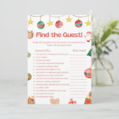 Leuk kerstspel - niet bewerkbaar - kaart (Staand voorkant)