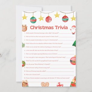 Leuk kerstspel - niet bewerkbaar - kaart
