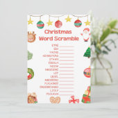 Leuk kerstspel - niet bewerkbaar - kaart (Staand voorkant)