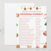 Leuk kerstspel - niet bewerkbaar - kaart (Voorkant / Achterkant)