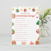 Leuk kerstspel - niet bewerkbaar - kaart (Staand voorkant)