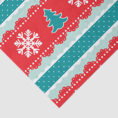 Leuk kerstvakantie patroon in rode Blauwgroen munt Tissuepapier (Detail)