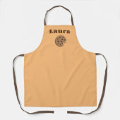 Leuk keuken schort met chocolade chip cookie logo (Voorkant)