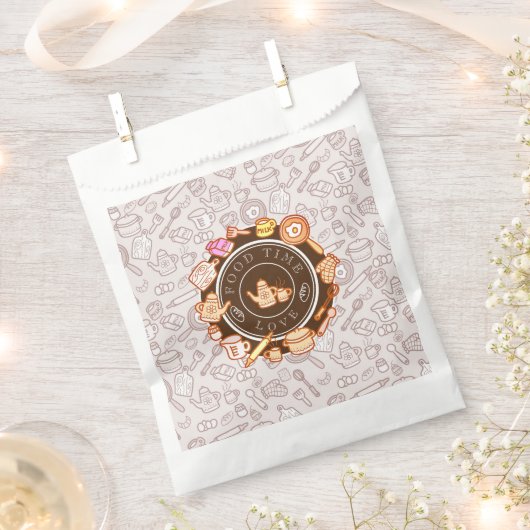 Leuk keukengerei bruin bedankzakje (Geknipt)