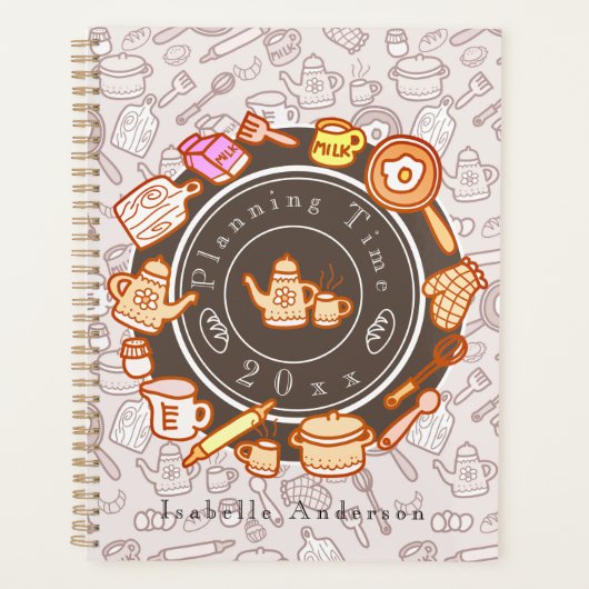 Leuk keukengerei bruin planner (Voorkant)