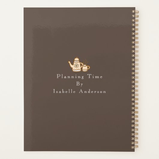 Leuk keukengerei bruin planner (Achterkant)