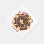 Leuk keukengerei bruin servet (Hoek)