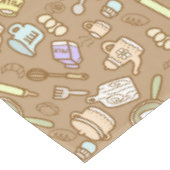 Leuk keukengerei bruin tafelkleed (Gekanteld)