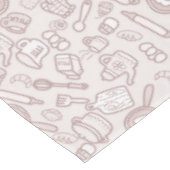 Leuk keukengerei bruin tafelkleed (Gekanteld)