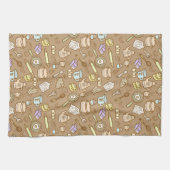 Leuk keukengerei bruin theedoek (Horizontaal)