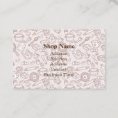 Leuk keukengerei bruin visitekaartje (Achterkant)