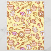 Leuk keukengerei geel papier blad (Achterkant)