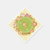 Leuk keukengerei groen servet (Hoek)