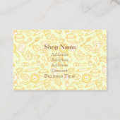 Leuk keukengerei groen visitekaartje (Achterkant)