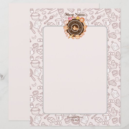 Leuk keukengerei Menu Bruin (Voorkant / Achterkant)