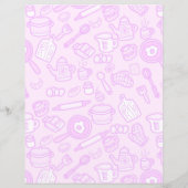 Leuk keukengerei roze papier blad (Achterkant)