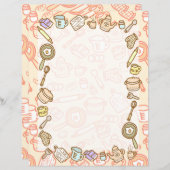 Leuk keukengerei Sinaasappel papier blad (Voorkant / Achterkant)