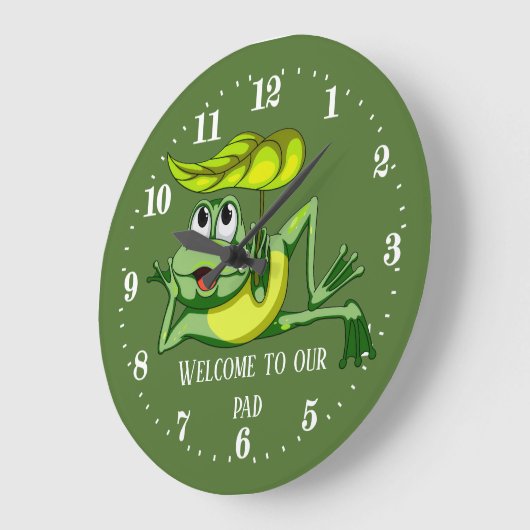 leuk kikkervisje grote klok (Hoek)