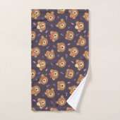 Leuk Kind teddybeer decoratief patroon Bad Handdoek (Handdoek)