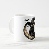 Leuk kind van de nachtkat Halloween Koffiemok (Voorkant links)