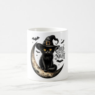Leuk kind van de nachtkat Halloween Koffiemok