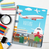 Leuk Kinder Airport-Theme Practice Schrijven Notitieboek