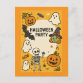 Leuk Kinder Halloween Feest Briefkaart (Voorkant)