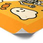 Leuk Kinder Halloween Feest Poster (Hoek)