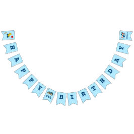 Leuk Kinder Speelgoed Gelukkig 4e Verjaardagsfeest Vlaggetjes