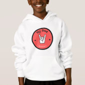 Leuk! Kinderen Pullover Hoodie - My Dad ROCKS! (Voorkant)