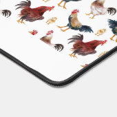 Leuk kip haan patroon bureaumat (Hoek)