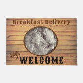 Leuk Kip Hoofd Profiel Placeholder Deur Mat (Voorkant)