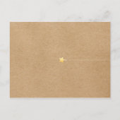 Leuk Klaar om te Poppen Rustiek Roze Baby shower Uitnodiging Briefkaart (Achterkant)