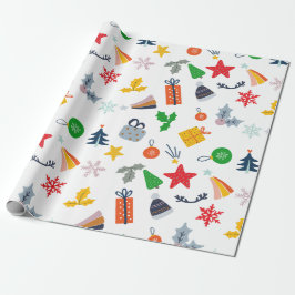 Leuk klassiek motief kerst cadeaupapier