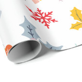 Leuk klassiek motief kerst cadeaupapier (Rol Hoek)