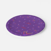 Leuk klein kleurrijk hart papieren bordje (Gekanteld)