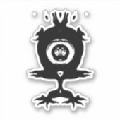Leuk Klein Monster Schattig Eigenaardig Wezen Sticker (Voorkant)