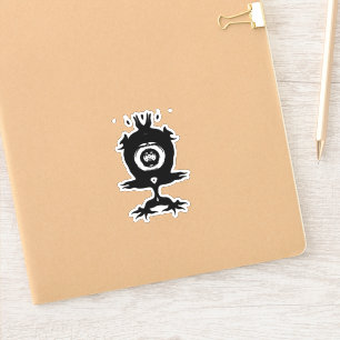Leuk Klein Monster Schattig Eigenaardig Wezen Sticker